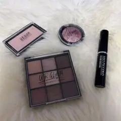 アイシャドウ　チーク　ハイライト　マスカラ　プチプラ　４点セット　URグラム