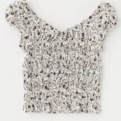 マウジー　24ss GATHER FLOWER ブラウス