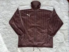 puma トラックジャケット ジャージ ブラウン 絞り付き ブラウン S-M