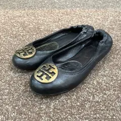 TORY BURTH トリーバーチ フラットシューズ 38 ゴールド金具