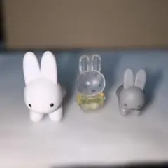 ブルーナアニマル　ふさふさマスコット　うさぎ　とミフィーの　フィギュア3体セット