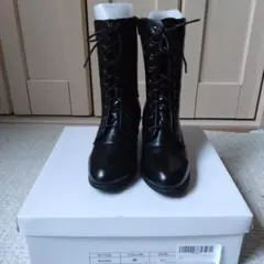 黒 ブーツ 24.0