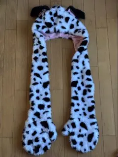 ディズニー 101匹わんちゃん ファンキャップマフラー ダルメシアン