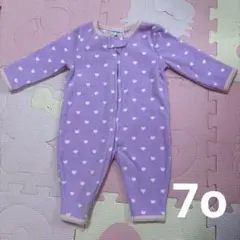 ハート柄 ロンパース 7o