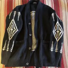 ペンドルトン　ニットカーディガン　メンズ　M ブラック