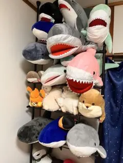 サメデザインぬいぐるみセット