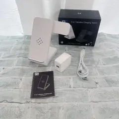 そ　ワイヤレス充電器 3in1 急速充電 折り畳み式 スタンド 置くだけ