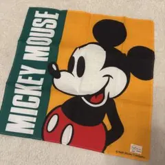 レトロ！希少！ミッキーマウス ハンカチ 綿100%