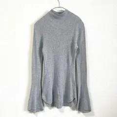 UNIQLO×マメクロゴウチ 3Dリブハイネックセーター M （04 GRAY）