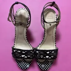 新品　Cynthia Rowley ドット柄 サンダル 23cmのサムネイル
