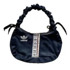 adidas ネイビー ショルダーバッグ　リメイク　再構築