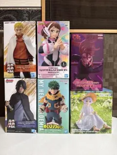 フィギュア　まとめ売り　６点(ナルト　サスケ　デク　お茶子　アイラ　フリーレン)
