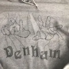 美品 DENHAM デンハム　グレーパーカー　ペイン　柄　男女　希少品　白タグ