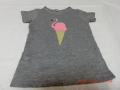 ナルミヤインターナショナルフラミンゴ柄半袖Tシャツ　１１０サイズのサムネイル