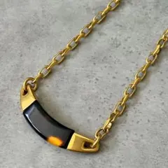 LANCEL 鼈甲　ゴールドネックレス
