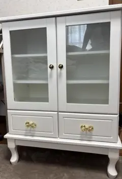 引取】【姫家具】イタリア系◇◇飾り棚◇白◇キャビネット◇ - メルカリ