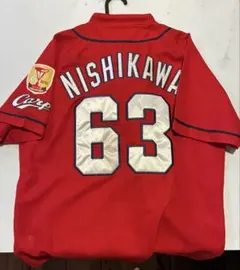 広島カープ 平川蓮 直筆サイン入りユニフォーム 2026日南キャンプ L