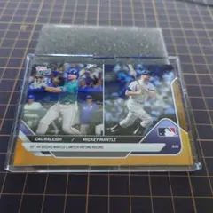 TOPPS NOW CAL RALEIGH / MICKEY MANTLE