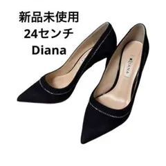 最終値下げ　DIANA ブラック スエード パンプス　10センチヒール