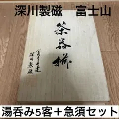 【未使用品】深川製磁　湯呑　富士山　和食器　有田焼　宮内庁御用達