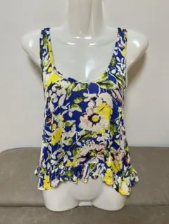 AZUL 花柄 タンクトップ