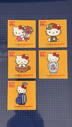 ヤマト運輸　ハローキティ 50周年記念 ステッカー 5枚