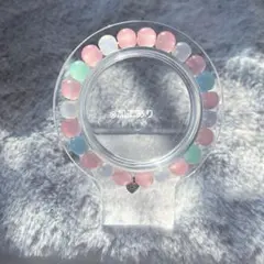 心のお守り ガラスビーズブレスレット