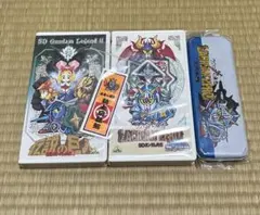 SDガンダムの缶ペンセット（ナイトガンダム、武者ガンダム ペンケース