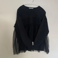 値下げ！elencare due エレンケアデュー チュールレイヤートップスのサムネイル