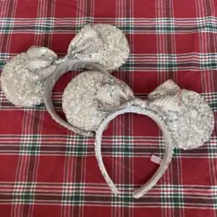 ディズニー　ミニーちゃん　スパンコール　カチューシャ