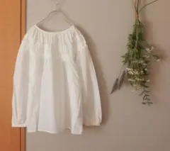 サマンサモスモス　2wayギャザーブラウス　オフ