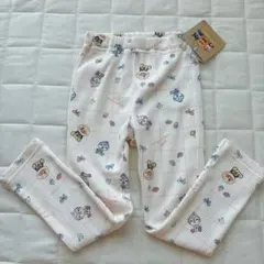 【新品タグ付き】アンパンマン　レギンス 100cmドキンちゃんコキンちゃん　白