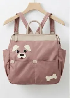 ママちゃん様未使用IBIZAイビザワンちゃん 2wayバッグリュックパープル