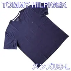 TOMMY HILFIGER 半袖 刺繍 クルーネック Tシャツ アメリカ古着L