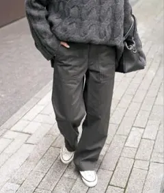 スピックアンドスパン　ルーズベイカーパンツ36