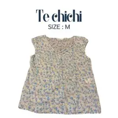 【Te chichi】テチチ 花柄トップス ブラウス ノースリーブシャツ シアー