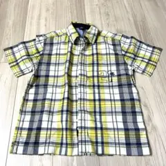 GAP チェック　半袖シャツ　140