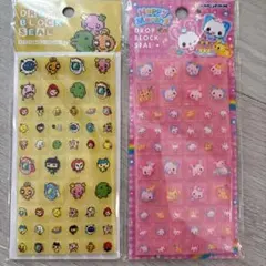 タイルシール　ドロップブロックシール たまごっち　ハッピーマーチ　2枚セット