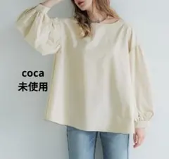 パリフワバックリボンAラインブラウス　coca