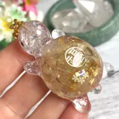 福亀さん✨️ルチル✨オルゴナイトキーホルダー