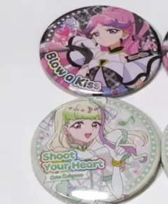 キュアズキューン　キュアキッス　トゥインクル缶バッジ　2個セット　その1