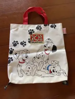 ディズニー　Disney101匹わんちゃん　ダルメシアン　レトロ　トートバッグ