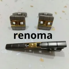 お値下げ▲ヴィンテージ ネクタイピン カフスボタン レノマ シルバー ゴールド