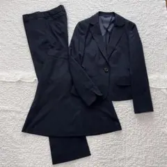 エヌラインプレシャス スーツ セットアップ 3点 パンツ 洗える ネイビー 紺