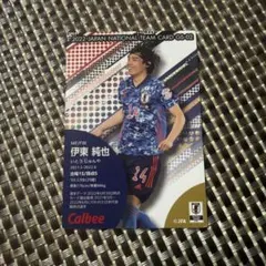 レア！2022年サッカー日本代表 伊東純也 トレーディングカード