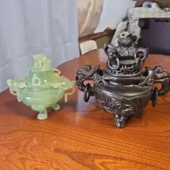 陶器製笑顔の布袋様、備前焼布袋様香炉A12、№08、古い備前焼の