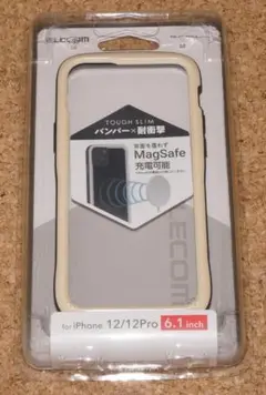新品★エレコム iPhone12/12Pro タフスリム バンパー アイボリー