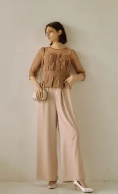 LE'RURE Flourish wide pants dress