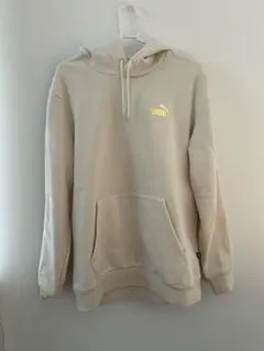 新品　PUMA プーマ パーカー フーディー オフホワイト　Lサイズ 裏起毛