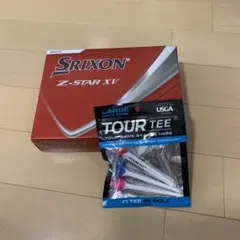 Srixon Z-STAR XV ホワイト 12個入り ツアーティー3本付き